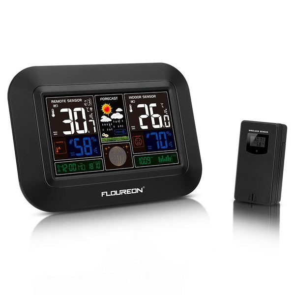 Wireless Indoor Outdoor Weather Station With Alarm Clock