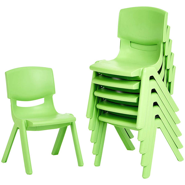 Pack Of 6 AmazonBasics 10″ School Stack Resin Chairs