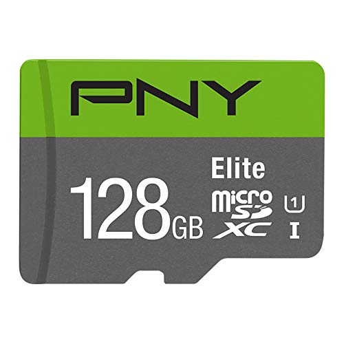 Tarjeta de memoria flash MicroSD PNY Elite Clase 10 U1 de 128 GB