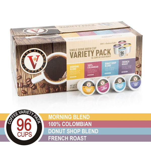 Paquete de 96 paquetes variados de K-Cups de Victor Allen