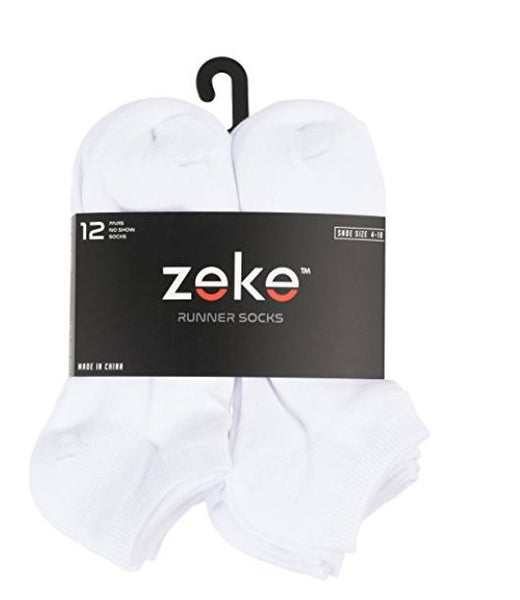 Zeke - Pack de 12 calcetines deportivos para correr para mujer