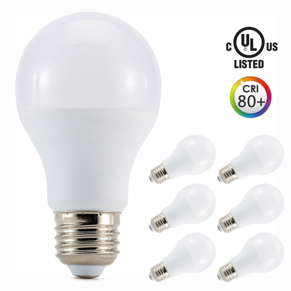 Pack of 6 LED non-dimmable light bulbs