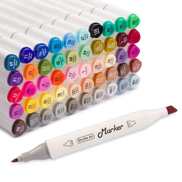 Shuttle Art 50 Colors Dual Tip Art Markers