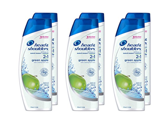 6 botellas de champú + acondicionador anticaspa 2 en 1 Head &amp; Shoulders