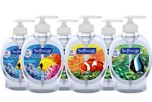 Softsoap Liquid Hand Soap, Aquarium - 7.5 fluid ounce (Pack of 6)