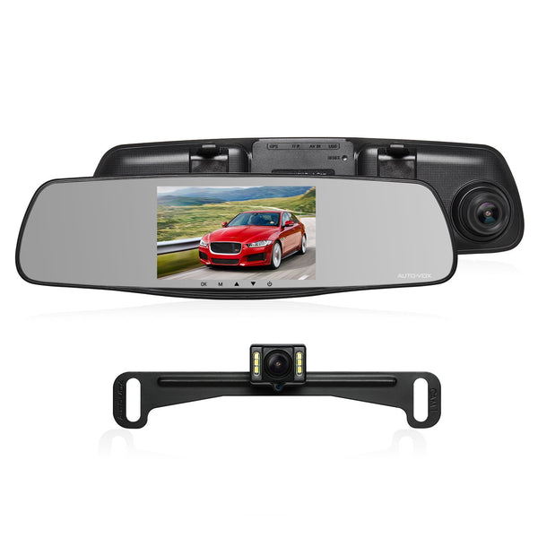 Auto Vox dual lens dash cam with backup camera