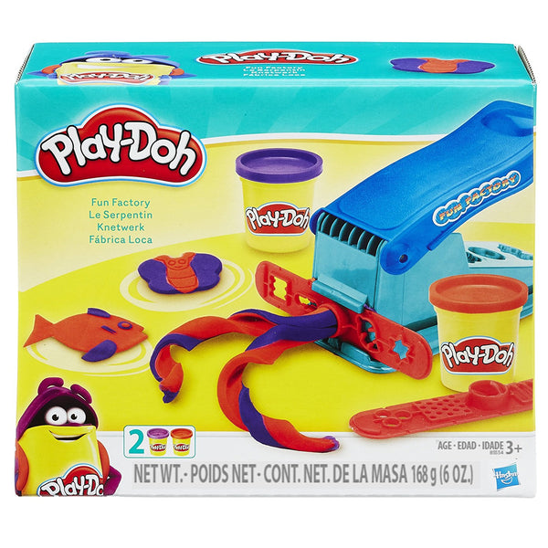 Máquina para hacer formas Play-Doh Basic Fun Factory con 2 colores no tóxicos