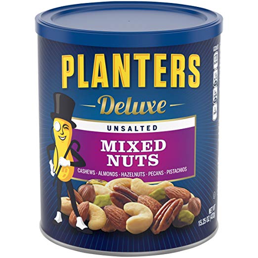 Planters Products: 15.25oz Planters Deluxe Unsalted Mixed Nuts