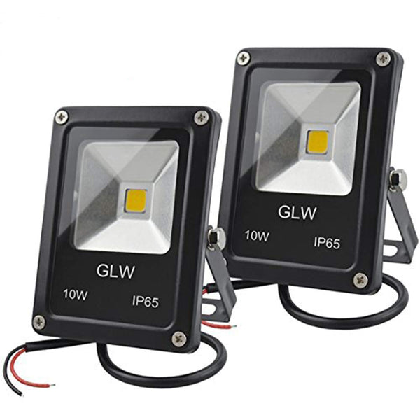 Juego de 2 reflectores LED impermeables para exteriores