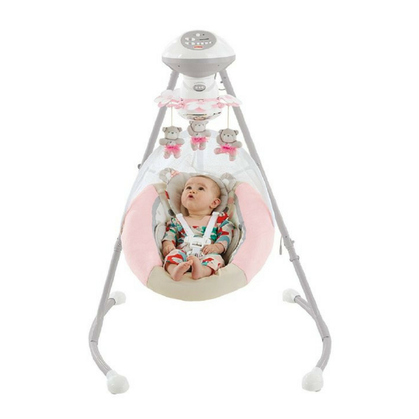 Fisher-Price My Little Snugabear Bailarina Cuna y Columpio