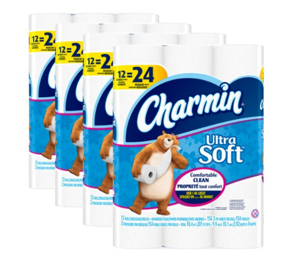 48 rolls of Charmin Ultra Soft toilet paper