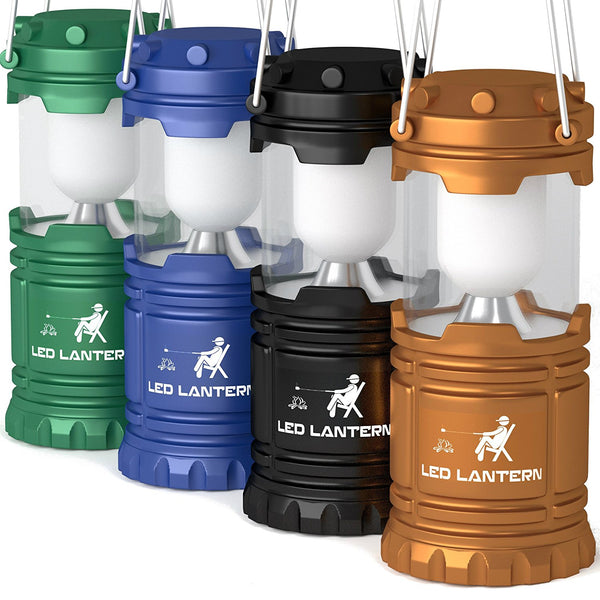 Pack of 4 camping lanterns