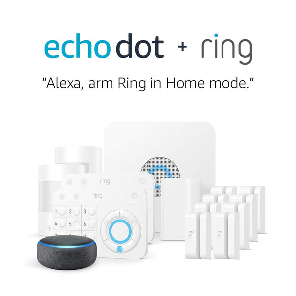 Ring Alarm 14-Piece Home Security Kit + Echo Dot 3rd Gen Smart Speaker On Sale