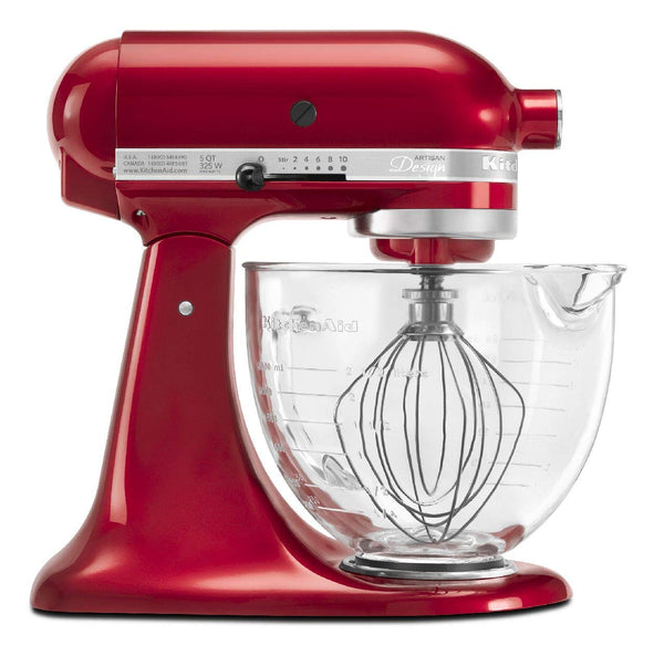 KitchenAid de 5 cuartos. Serie de diseño artesanal con cuenco de cristal