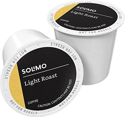 100 quilates. Cápsulas K-Cup de café tostado ligero Solimo