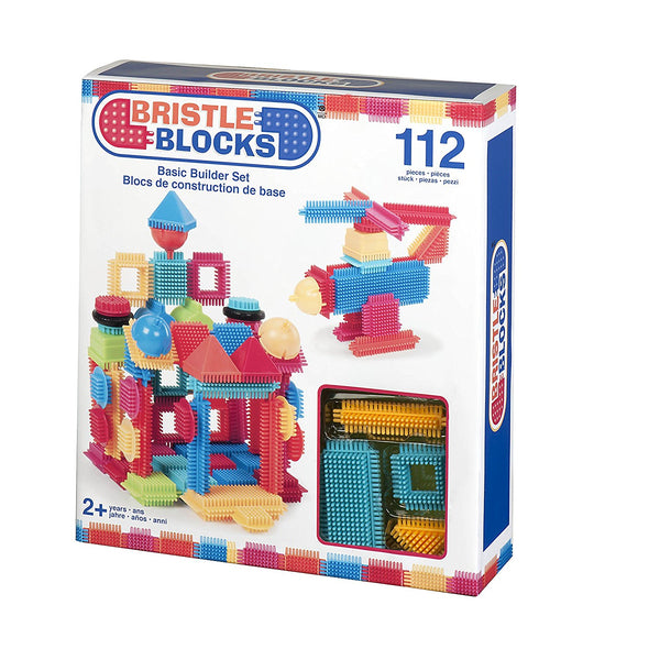 ristle Blocks Bloques de construcción de juguetes para niños pequeños (112 piezas)