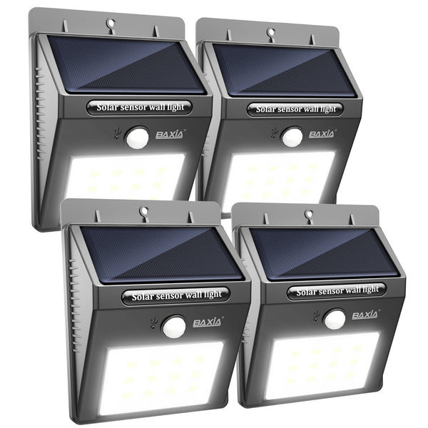 Pack de 4 luces solares para exterior.