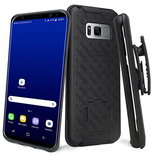 Combinación de funda y estuche con clip giratorio para cinturón para Galaxy S8 Plus