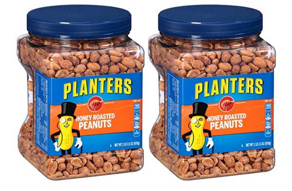 Pack of 2 Planters Honey Roasted Peanuts, 34.5 Ounce