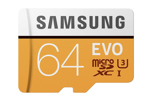 Tarjeta de Memoria Samsung 100MB/s (U3) MicroSD EVO con Adaptador 64 GB