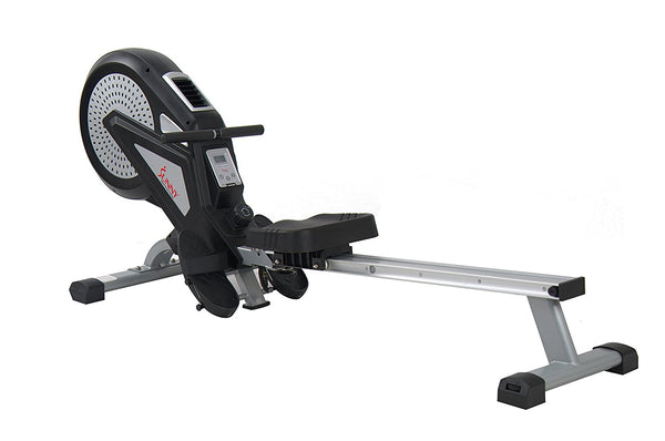 Sunny Health & Fitness Air Magnetic Rowing Machine w/ LCD Monitor