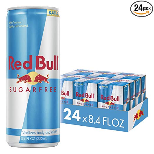 Paquete de 24 bebidas energéticas sin azúcar Red Bull de 8.4 oz