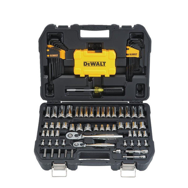 Juego de herramientas mecánicas Dewalt de 108 piezas