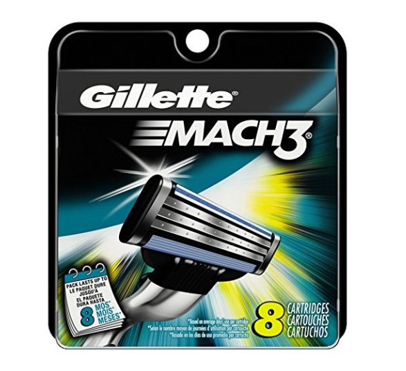 8 recambios de cuchillas de afeitar Gillette Mach3 para hombre