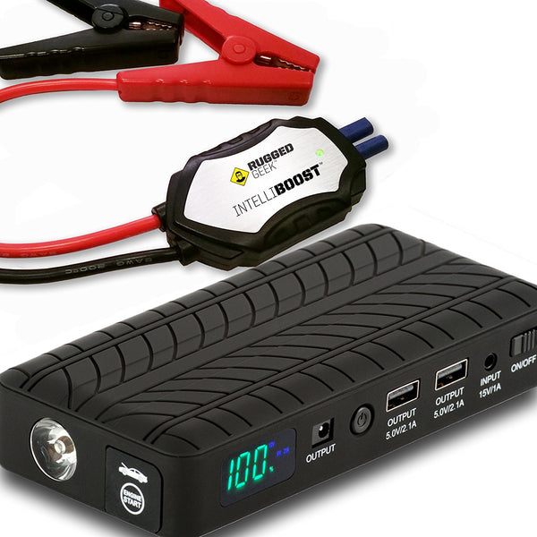 Rugged Geek RG1000 Safety 1000A Portable Car Jump Starter