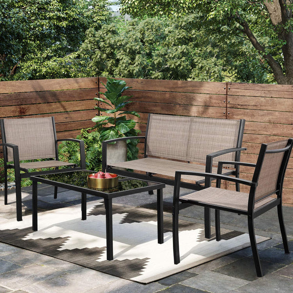 4 Piece Patio Furniture Set (2 Colors)