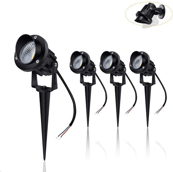 Set Of 4 Landscape Lighting Spotlights