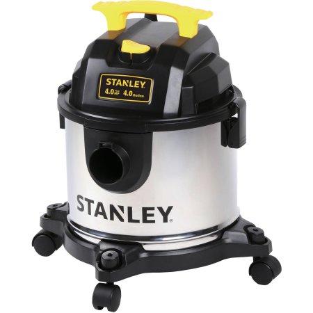 Stanley 4 Gallon 4 Peak HP Stainless Steel Wet/Dry Vacuum