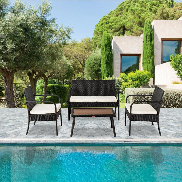 4 Piece Outdoor Patio Set (3 Colors)