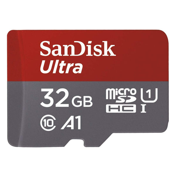 32GB SanDisk Ultra microSDHC UHS-1 U1 A1 Card w/ Adapter