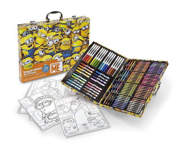 Estuche de arte inspirador Crayola Despicable Me de 140 piezas