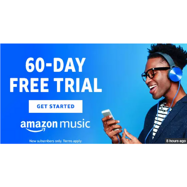 LIMITED TIME! 60-days Amazon Music Unlimited subscription FREE