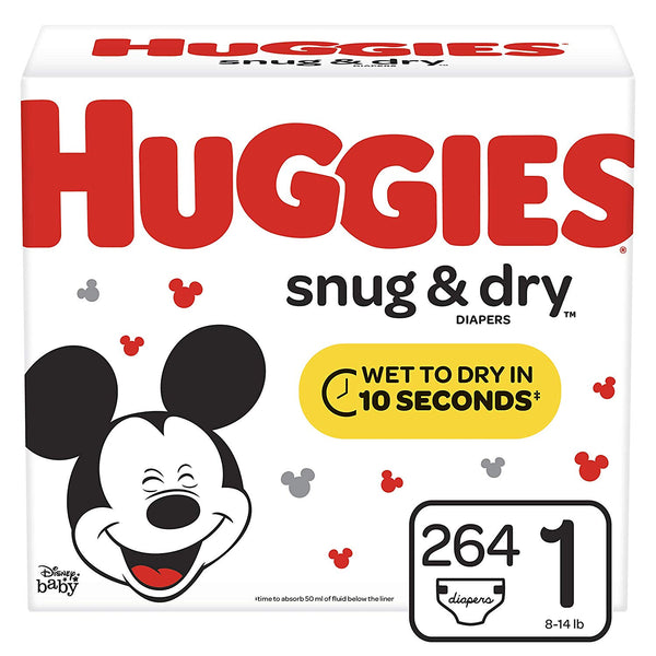 2 Boxes Of Huggies Snug & Dry Diapers