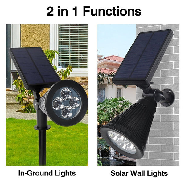 LED solar spotlight