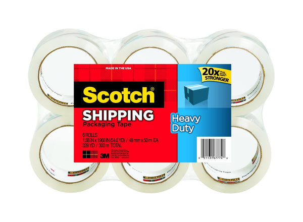 6 rolls of Scotch heavy duty tape