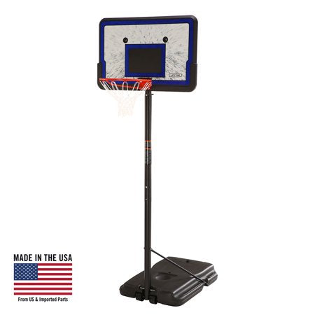 Sistema de aro de baloncesto portátil de altura ajustable Lifetime de 44"