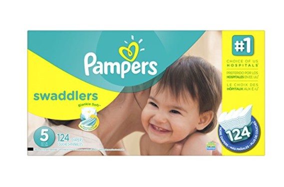 Pack of 124 size 5 Pampers