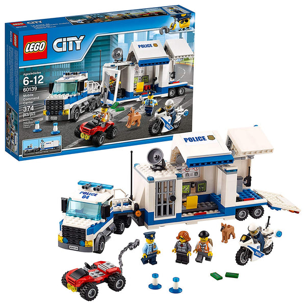 LEGO City Police Mobile Command Center Truck Building Toy (374 Pieces)