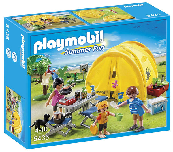 Viaje de acampada familiar de Playmobil