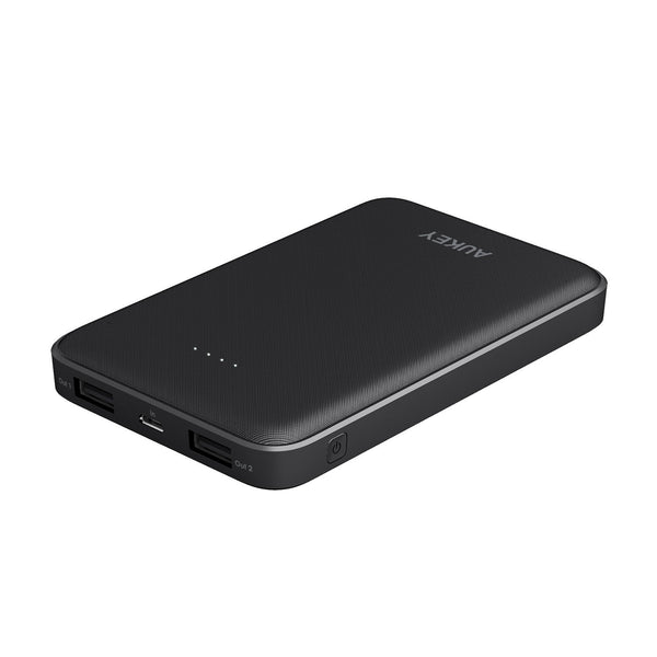 Cargador USB dual delgado Powerbank Aukey de 10000 mAh