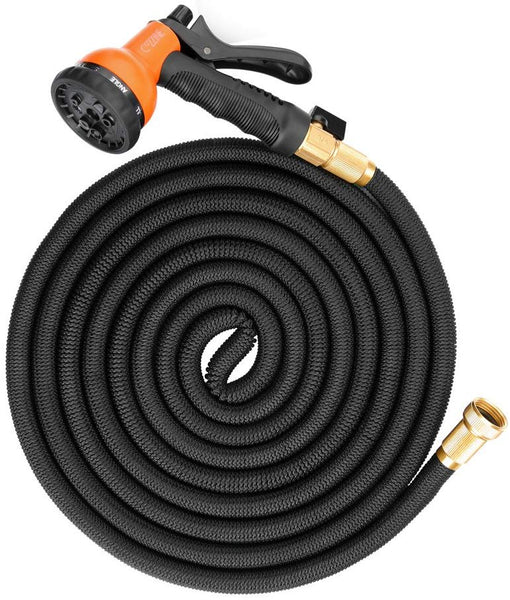 50 Foot Expandable Garden Hose With 8 Function Spray Nozzle