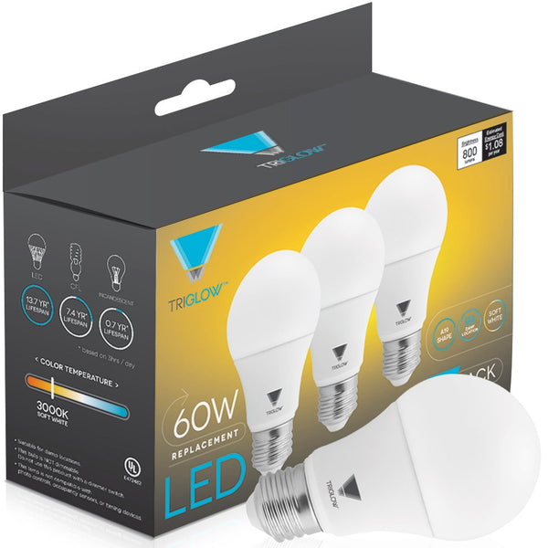 Pack of 6 LED light bulbs