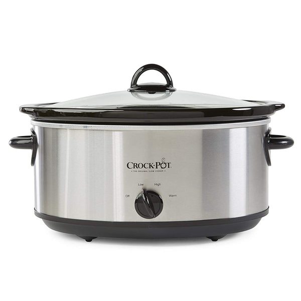 Crock-Pot 7-Quart Stainless Steel Manual Slow Cooker