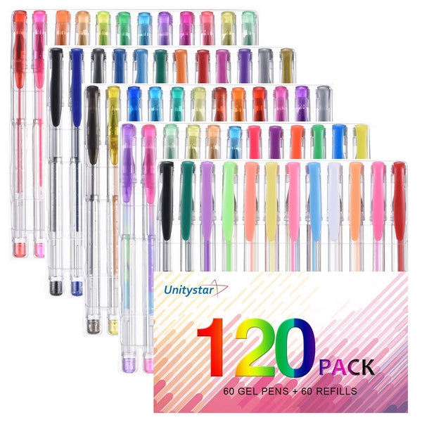 120 color gel pen set