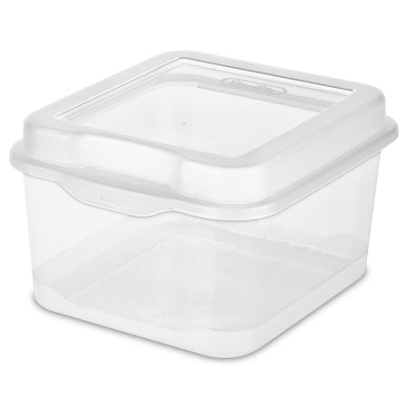 Sterilite Fliptop Box, Clear