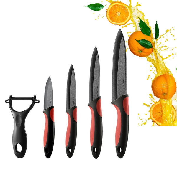 5-piece knife set with peeler